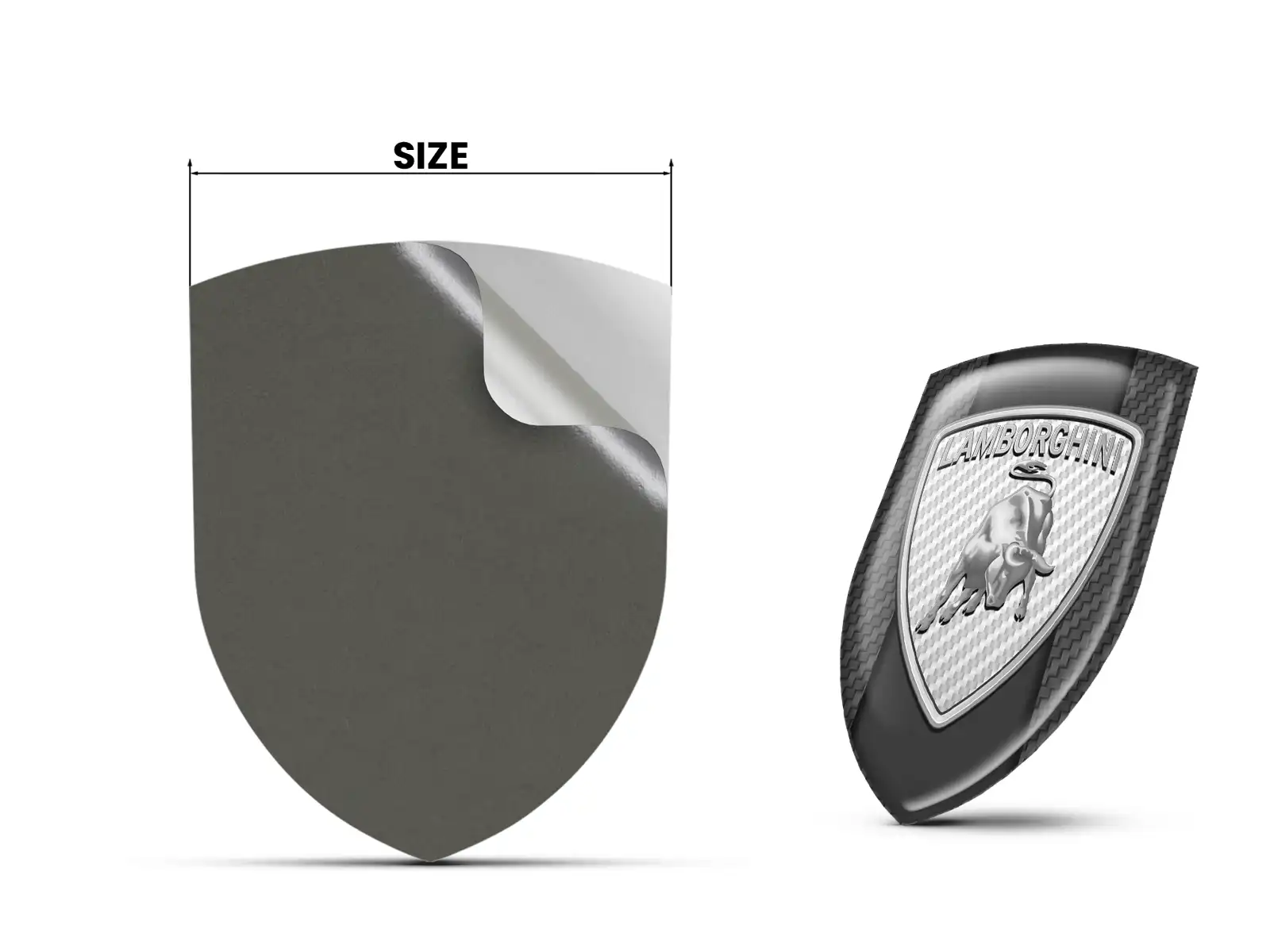 Lamborghini Doming Sticker Hochwertig Pro Anpassbar